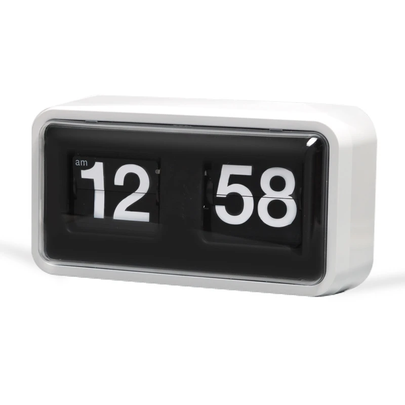 Fashion Auto Flip Clock Creative Simple Flip Page Turning Clocks Practical Table Clock Aesthetic Bedroom Decorative Ornaments 2