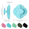 Soft Silicone Body Scrubber Shampoo Brush Handheld Shower Cleansing Brushes Exfoliating Bath Brush Head Massager Bathing Tools 6