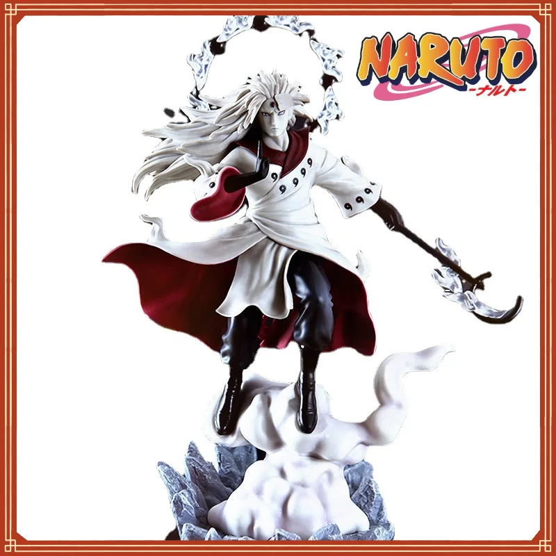 

36cm Naruto Uchiha Madara Anime Peripheral Hand-made Toys PVC Model Ornament Office Decoration Ornament Statue Christmas Gift