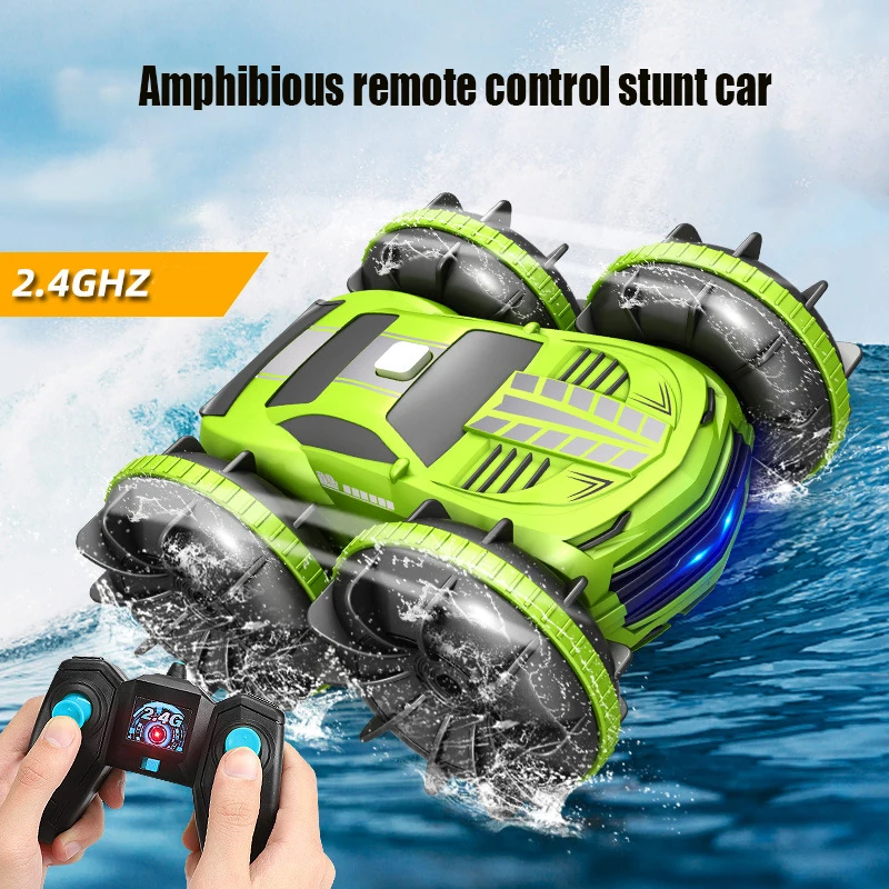 Toy Amphibious RC Car 2.4GHz Remote Control Boat Waterproof Truck Stunt