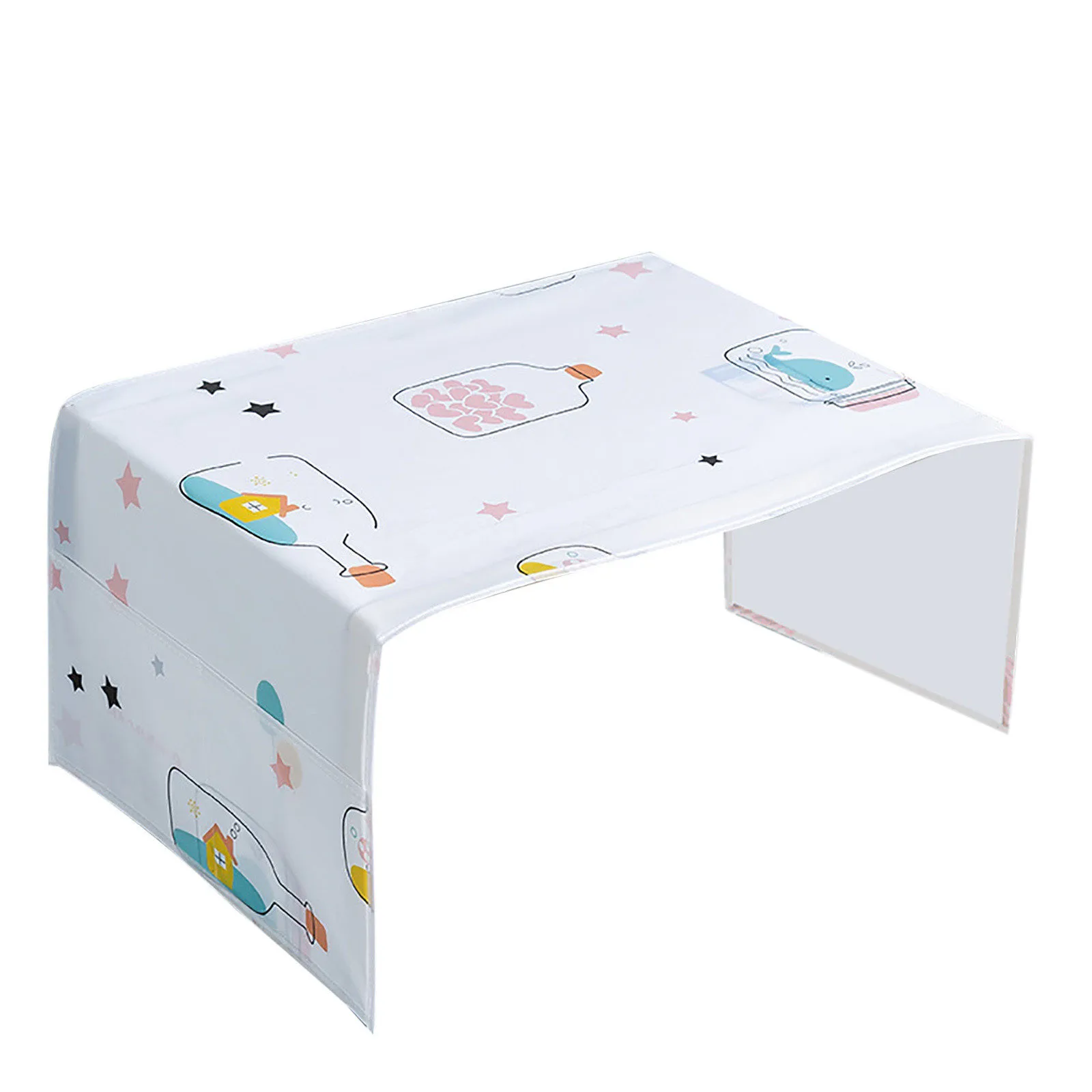 Microwave Dust-proof Cover with Pocket Oven Cover PEVA Printed Hanging Bag Dust-proof Microwave Protective microwave dust cover microwave food cover kitchen dust cover