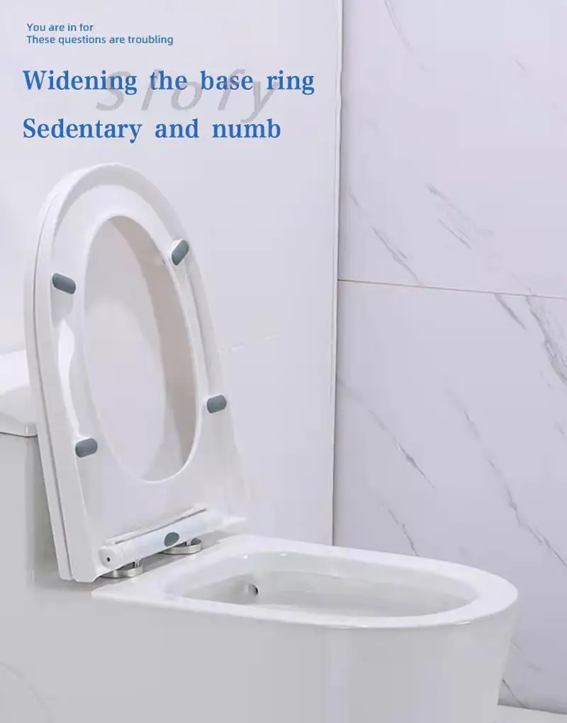 Description Picture 4 of itemToilet Ceramic Toilet Seat Lid Modern Toilet Bowl Powerful Flush Toilet Siphon Flushing For Bathroom Comfort Toilet For Bathroom
