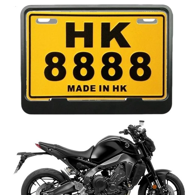 Motorcycle License Plate Frame Protector Motorcycle Plate Holder Tag Frame  Protector Aluminum Alloy Replacement License Plate