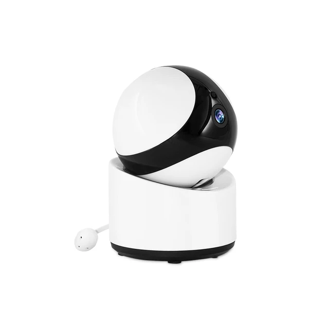 5Inch LCD Display 360Degree PTZ 4X Zoom Digital Baby Monitor 120Degree Wide Angle Nanny Camera Temperature Display Babysitter 6