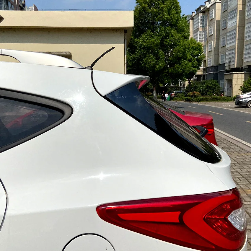 Car Rear Window Side Spoiler For Hyundai iX35 2010-2017 ABS Gloss Black Rear Side Spoiler Canard Splitter Auto Replacement Parts