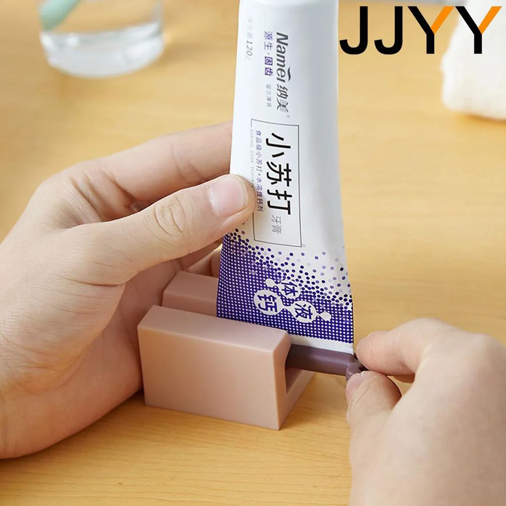 JJYY Household Plastic Toothpaste Tube Squeezer Easy Dispenser Roll Holder Bathroom Supplies Tooth Cleaning Accessories 5