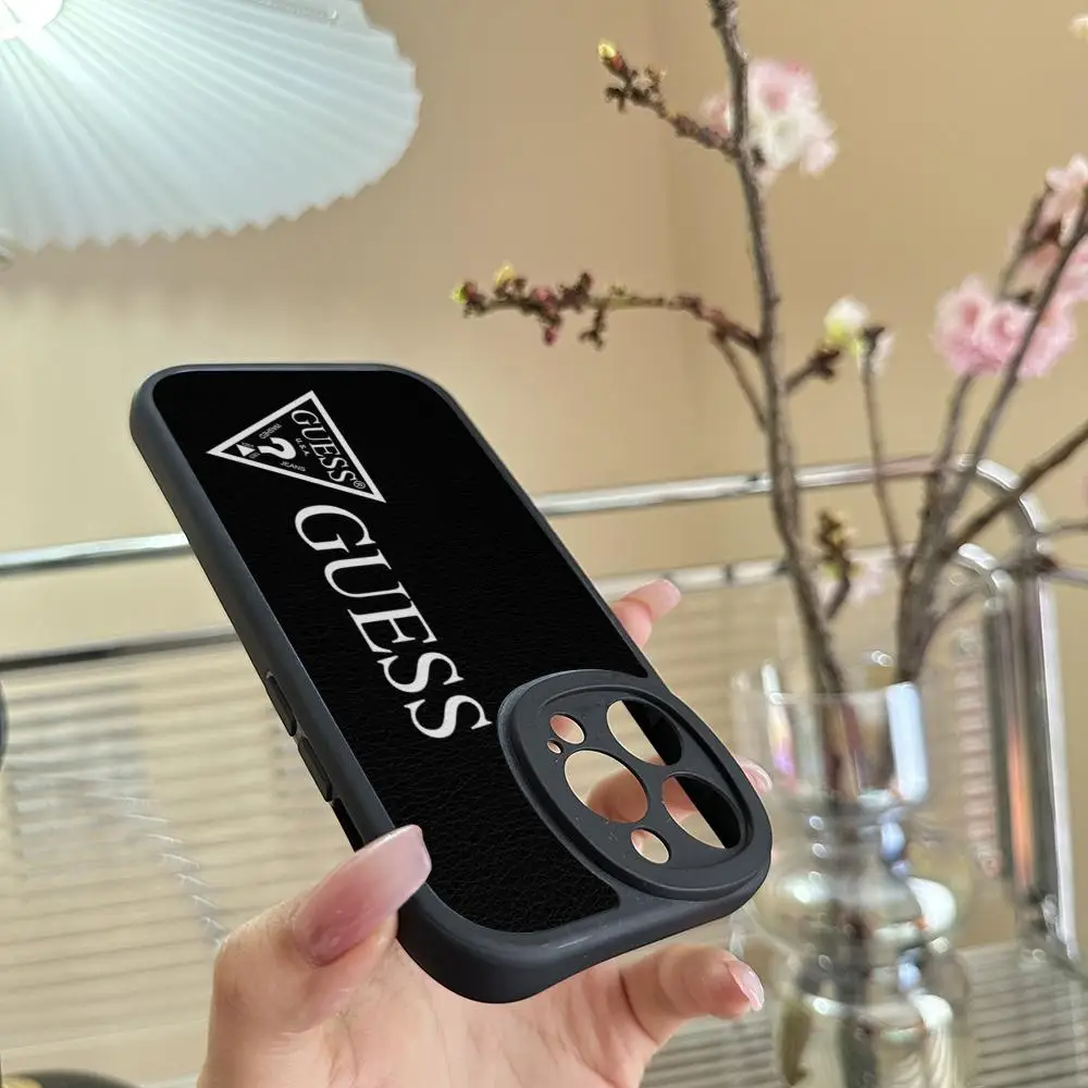 thumbnail image 1 of Funda de teléfono Love G-Guess What para iPhone 16, 15, 14, 13, 12 Pro Max, 11 Mini, X, Xr, Xs, 7, 8 Puls, funda de silicona de piel de cordero, 1 of 5