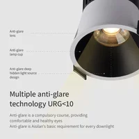 LED Recessed Downlight Black Modern Spotlight Indoor Anti-glare CRI97 Aluminum Ceiling Light for Living Room Bedroom - Image 4