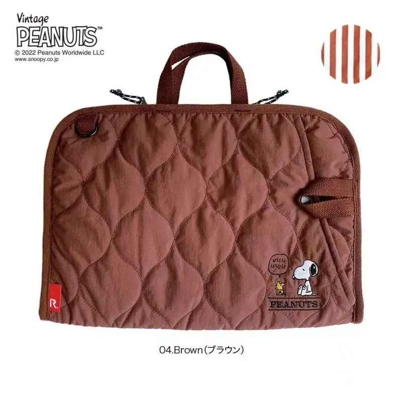 

Japanese New Snoopy Cartoon 13-Inch 14 Laptop Messenger Bag Casual Shockproof iPad Liner Bag Computer Bag Purse Clutch Office