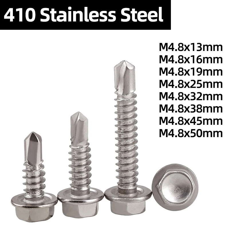 m4-8-outer-hexagonal-drill-tail-screw-304-410-stainless-steel-self
