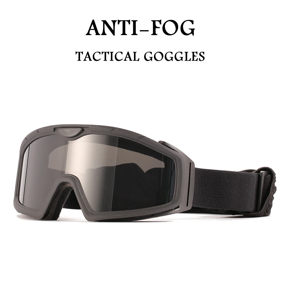 

Military Tactical Goggles Outdoor Air Gun Shooting Hunting Anti-fog Wind And Sand Motorcycle Glasses 3 Lenses