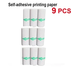 Self-Adhesive Thermal Photo Paper Rolls for Mini Instant Printers (9pcs sticker)