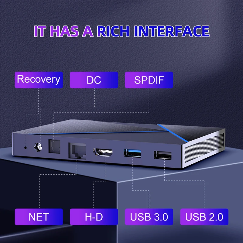 H96 MAX V56 Smart TV Box Wifi TVBOX 8K Media Player Set Top Box HD