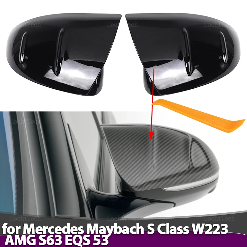 2 шт., крышка для зеркала заднего вида Mercedes-Benz Maybach AMG S-Class S класс W223 S 63 S63 EQS V297 53