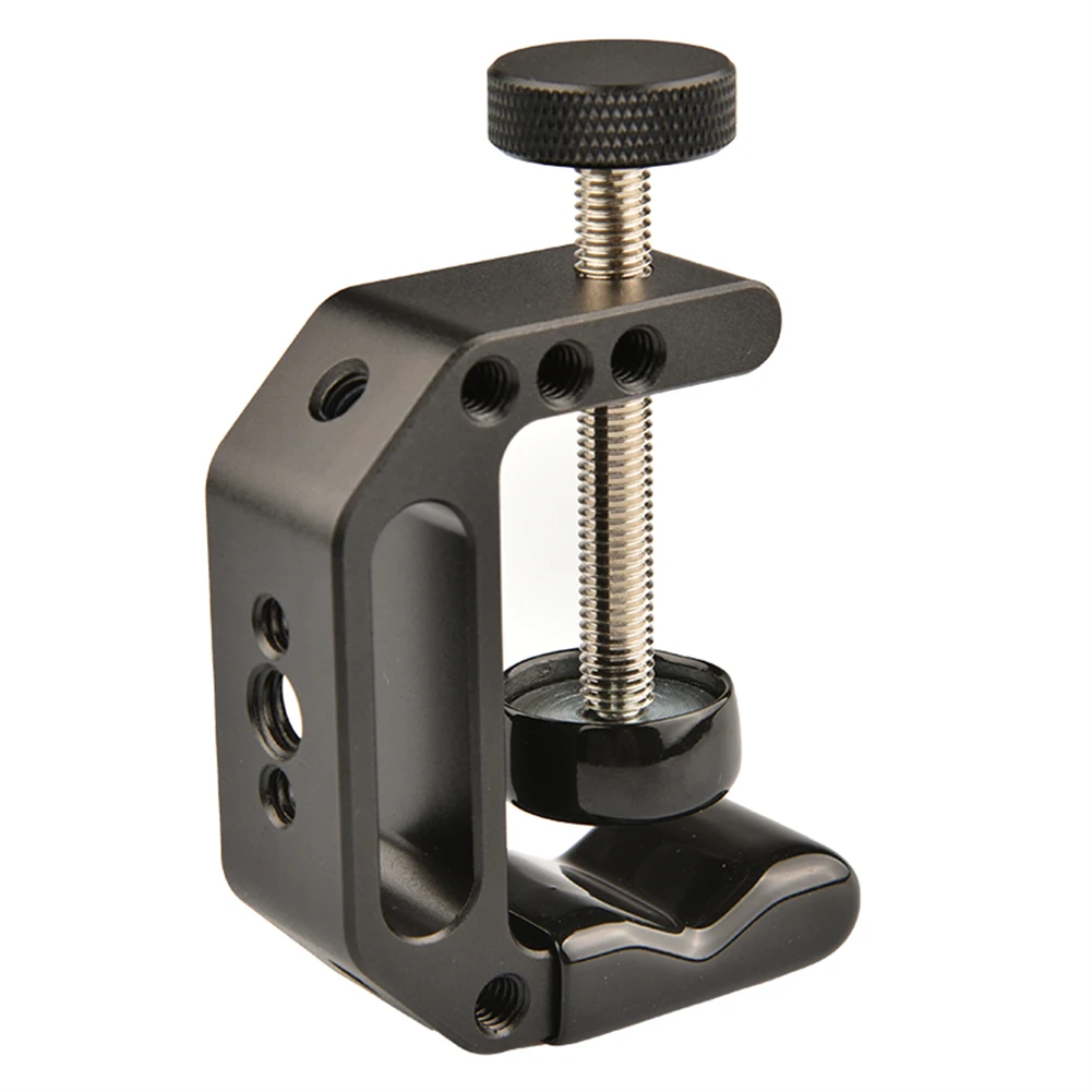 Heavy Duty G Clamp Mount Metal Super Clamp Desktop Camera Mount With 1/4" 3/8" Thread Holes For Monitor Camera camera tripod camera mount clamp camera tripod mount adapter