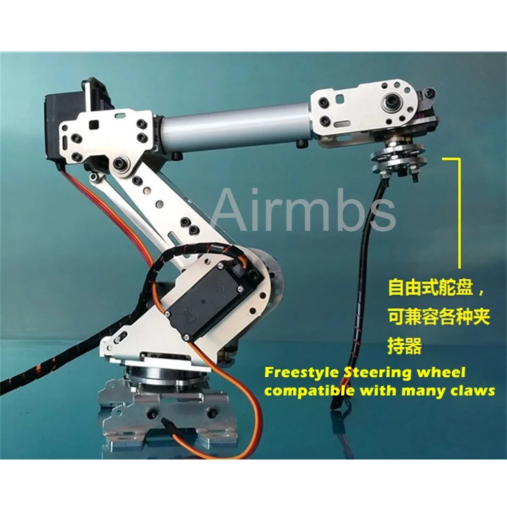 알루미늄 6 DOF 로봇 팔, MG996r 서보모터 조작기, 아두이노 DIY 로봇 장난감 스타터 키트용 기계식 팔
