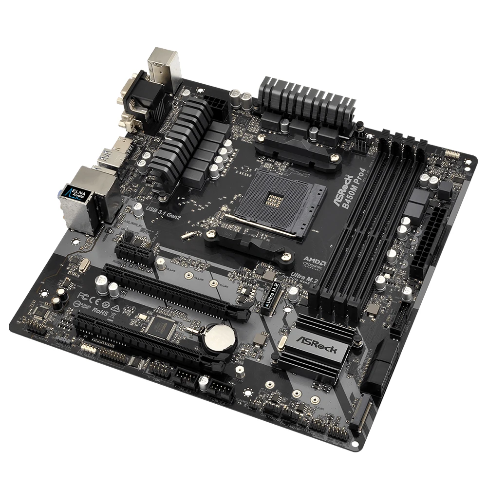 CPU AMD Ryzen5600G DDR4-3200 16GB B450m-pro4 ASRock > B450M Pro4
