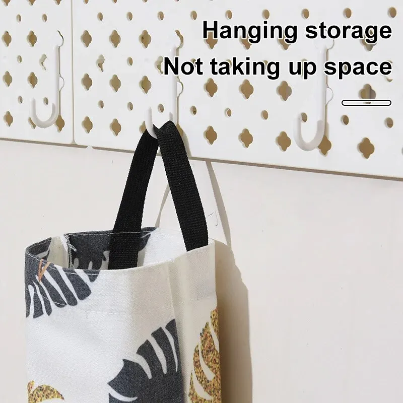 Plastic Bag Holder Garbage Bag Storage Hanging Wall-mounted Splicing Color Pull-out Sorting Debris Storage 1pc