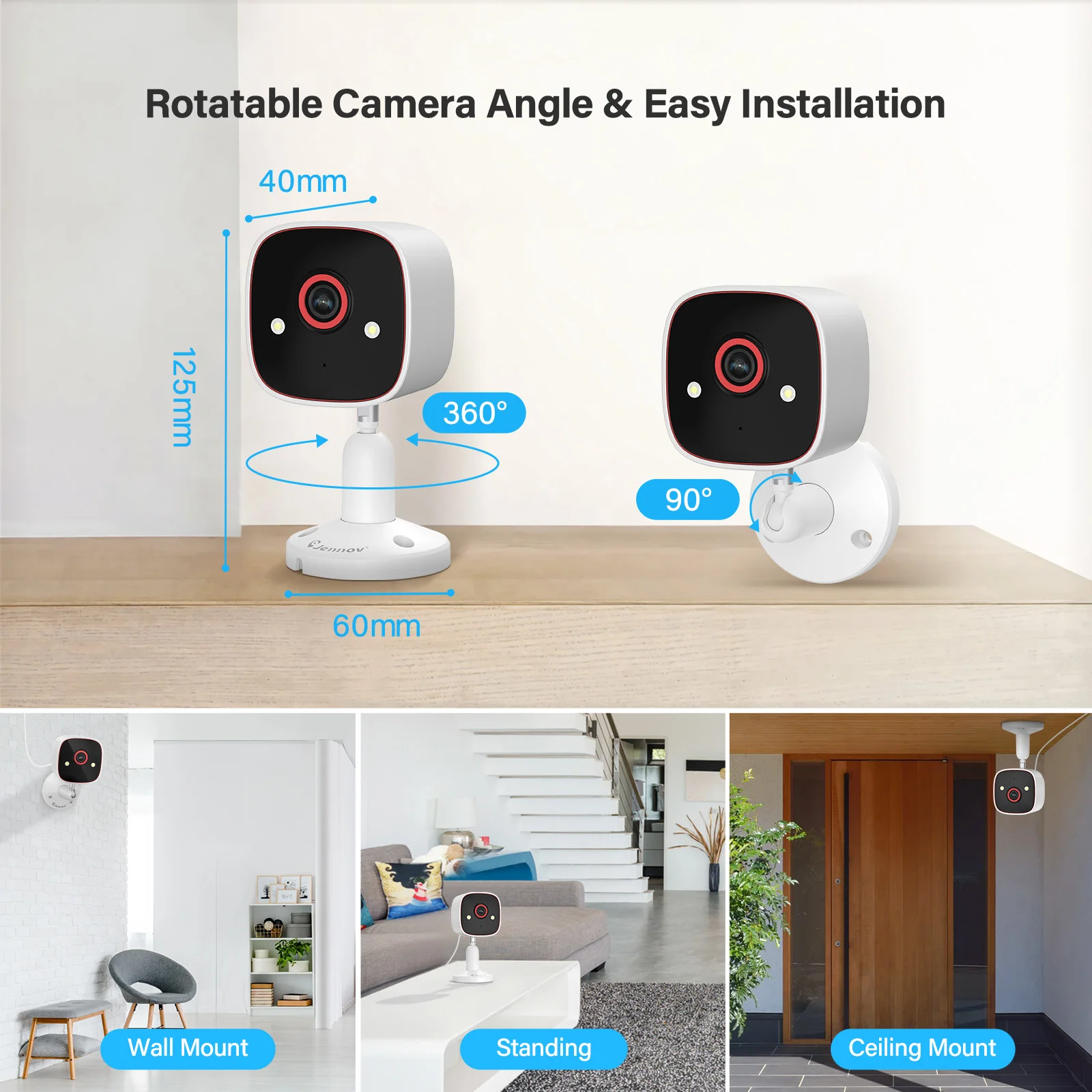 2K Indoor WiFi Home Security Camera 6