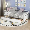 Twin Daybed with 2 Storage Drawers, Wooden Twin Size Daybed Frame, Dual-Use Daybed Sofa Kids Bed for Living Room,Children Room 1