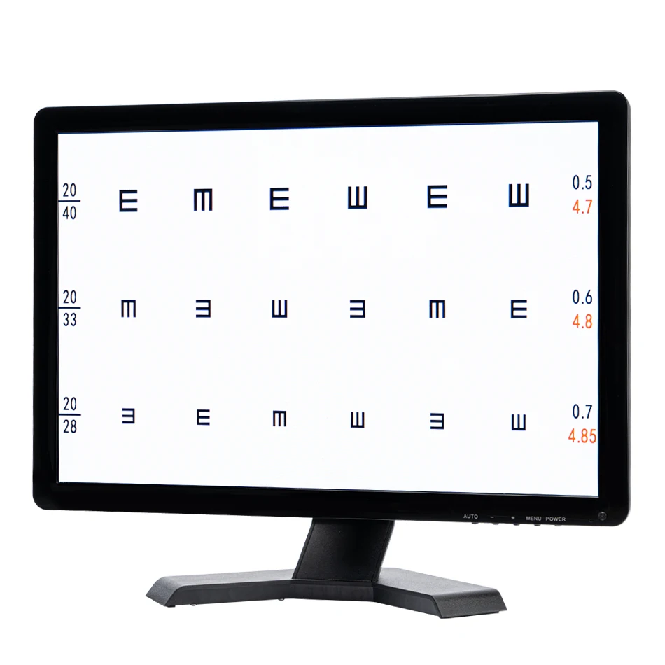 VC-5 Screen TV Set Available Vision Chart Panel Led Visual Acuity Testing Chart 19 Inch Eye Vision