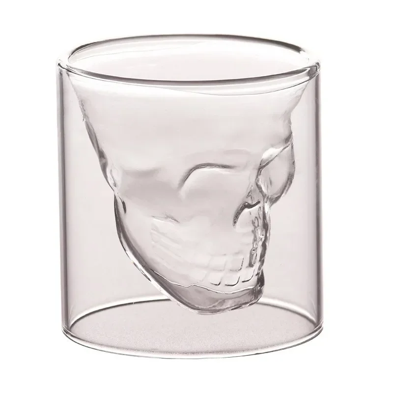 Lead Free Glass Creative Skull Cup Capacity Beer Cups Tea Mug Cocktail Wine Heat Resistant Coffee Mugs For Gift Glass Cup
