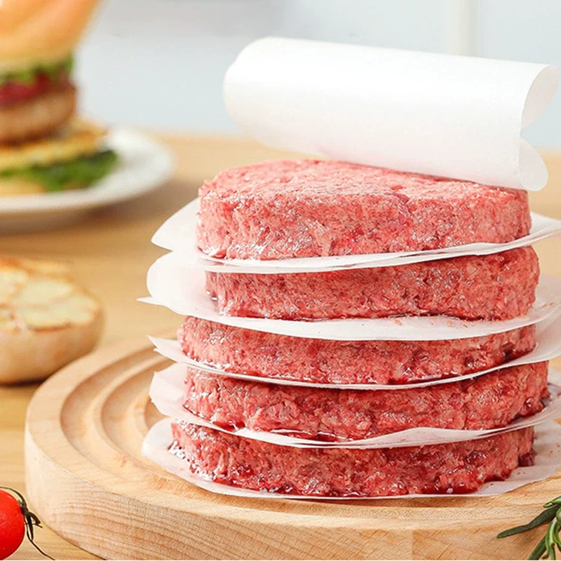 Non Stick Hamburger Paper Is Used for Separating Hamburgers and Other Foods in Storing Frozen Restaurant Household Kitchen Items hamburger paper