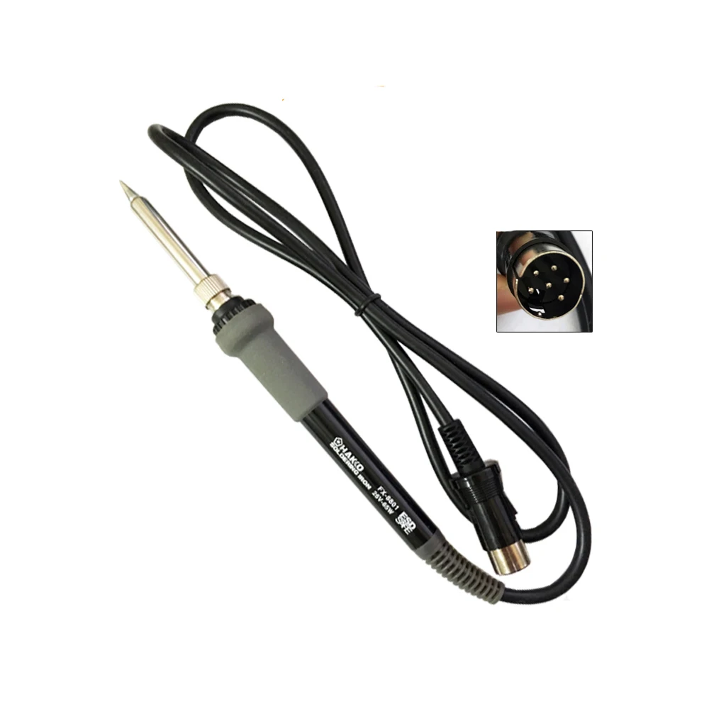 26V 65W FX-8801 Replacement Soldering iron Handle for HAKKO FX-888 FX-888D Solder Station + 5Pcs Solder Iron Tips
