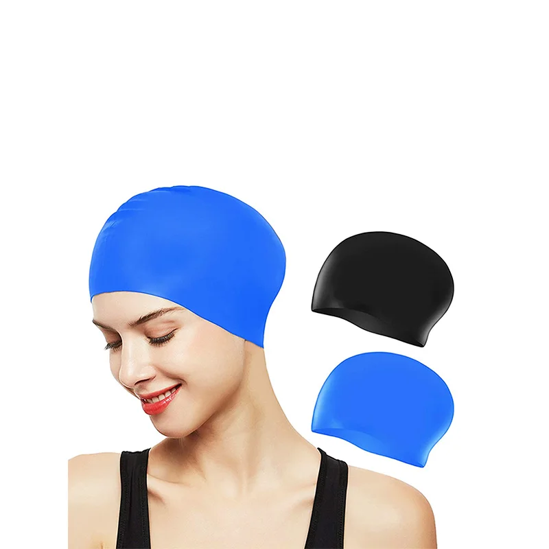 Adult Comfort Silicone Swimming Hat Waterproof and Anti slip Hair Protection for Women's Long Hair Special Swimming Hat 2