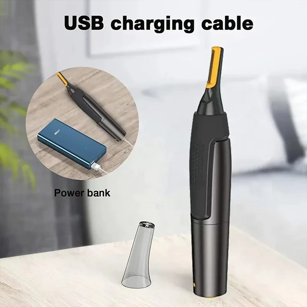 Nose Hair Trimmer Ultra Thin Precision Trimmer Electric Nose Hair Trimmer Mini Portable Ear for Men Nose Hair Shaver Waterproof Safe Clean