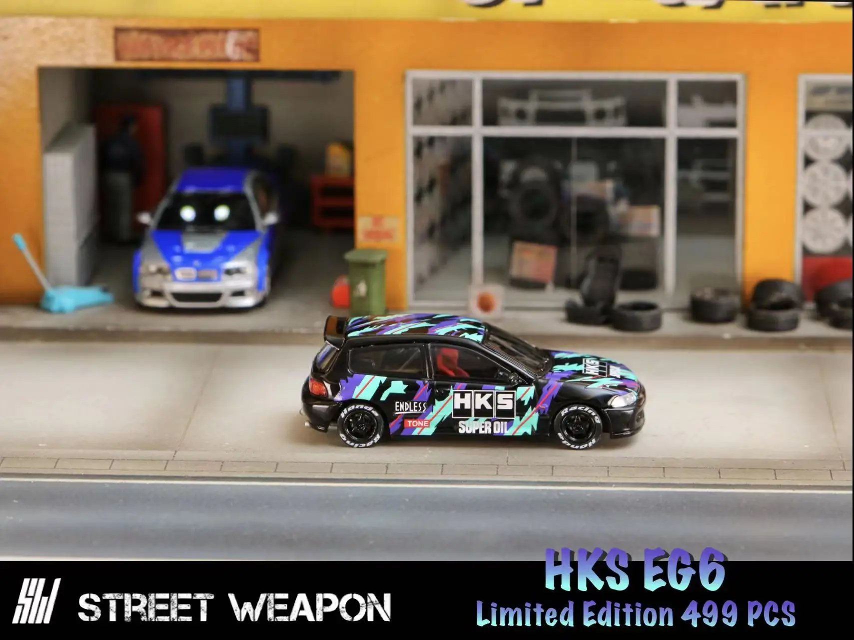 

SW 1:64 Civic EG6 HKS литая модель автомобиля