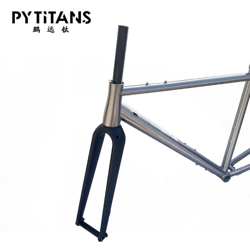 

PYTITANS sell Carbon steel front fork titanium alloy mountain road bicycle accessories Support customization