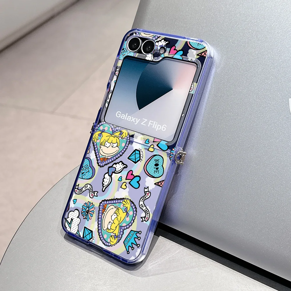Cartoon Funny Rugrats Semi-Transparent Foldable Soft TPU Phone Case