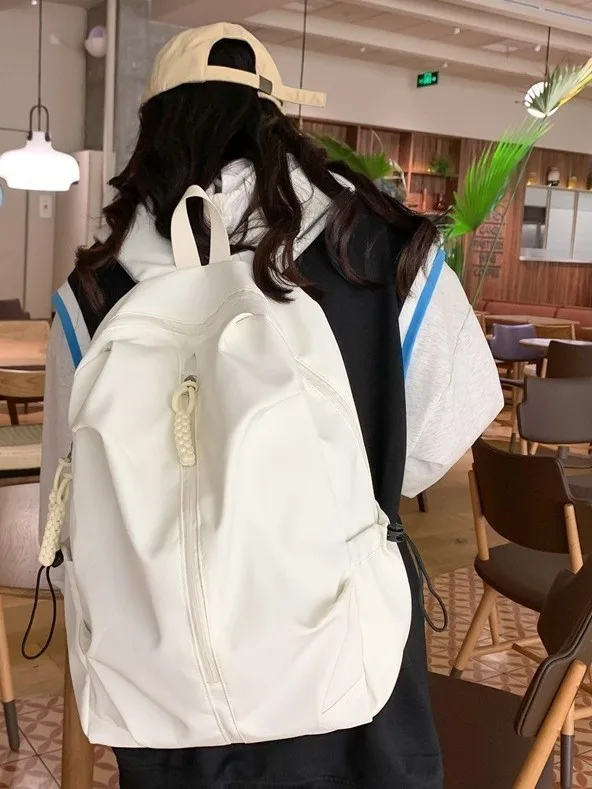 초경량 방수 나일론 더블 숄더백, 하이킹용 대용량 아웃도어 여행 백팩 (남녀공용)