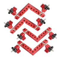 Carrés de positionnement en alliage d'aluminium à 90 degrés, Clip à Angle droit, pince d'angle de Type L, outil de serrage pour menuiserie et charpentier, 4 paquets 5