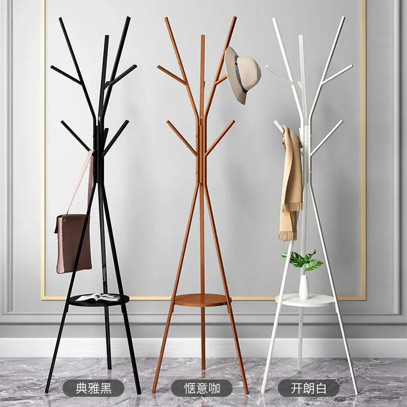 

Black Minimalist Minimalist Coat Rack Place Saving Designe Standing Floor Coat Rack Entrance Storage Garment Furniture