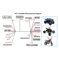 Kit complet de câblage électrique, CDI, STATOR pour moto, ATV, quad, pit bike, buggy, karting 50cc, 70cc, 90cc, 110cc, 125cc 5
