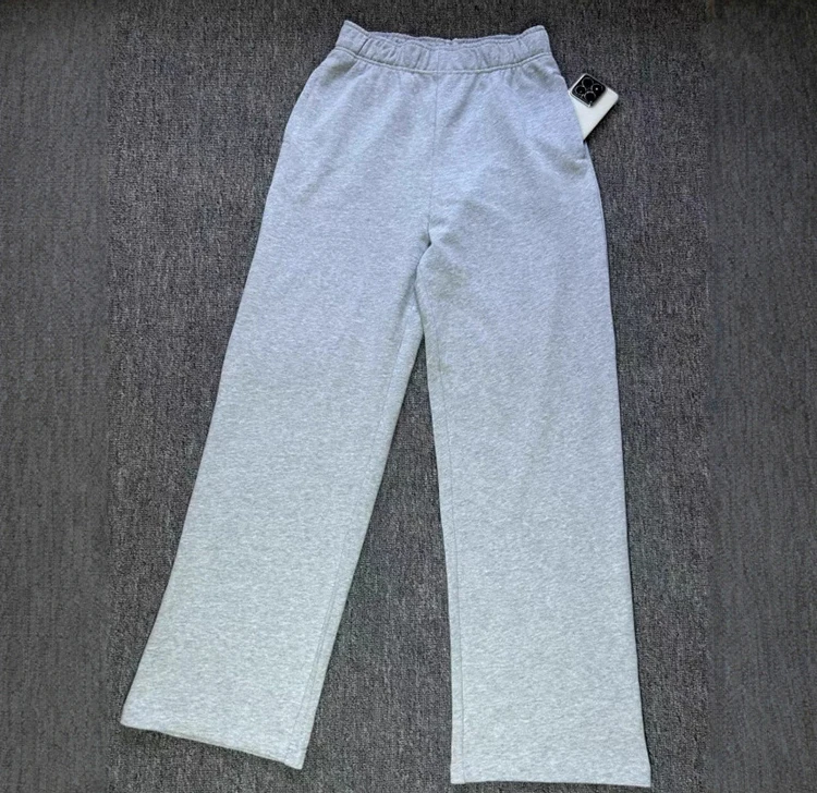 Frühlingsneuheit: Minimalistische, lässige Sport-Hose für Damen und Herren, Baumwolle, gerade geschnitten, Jogginghose – Detail 5