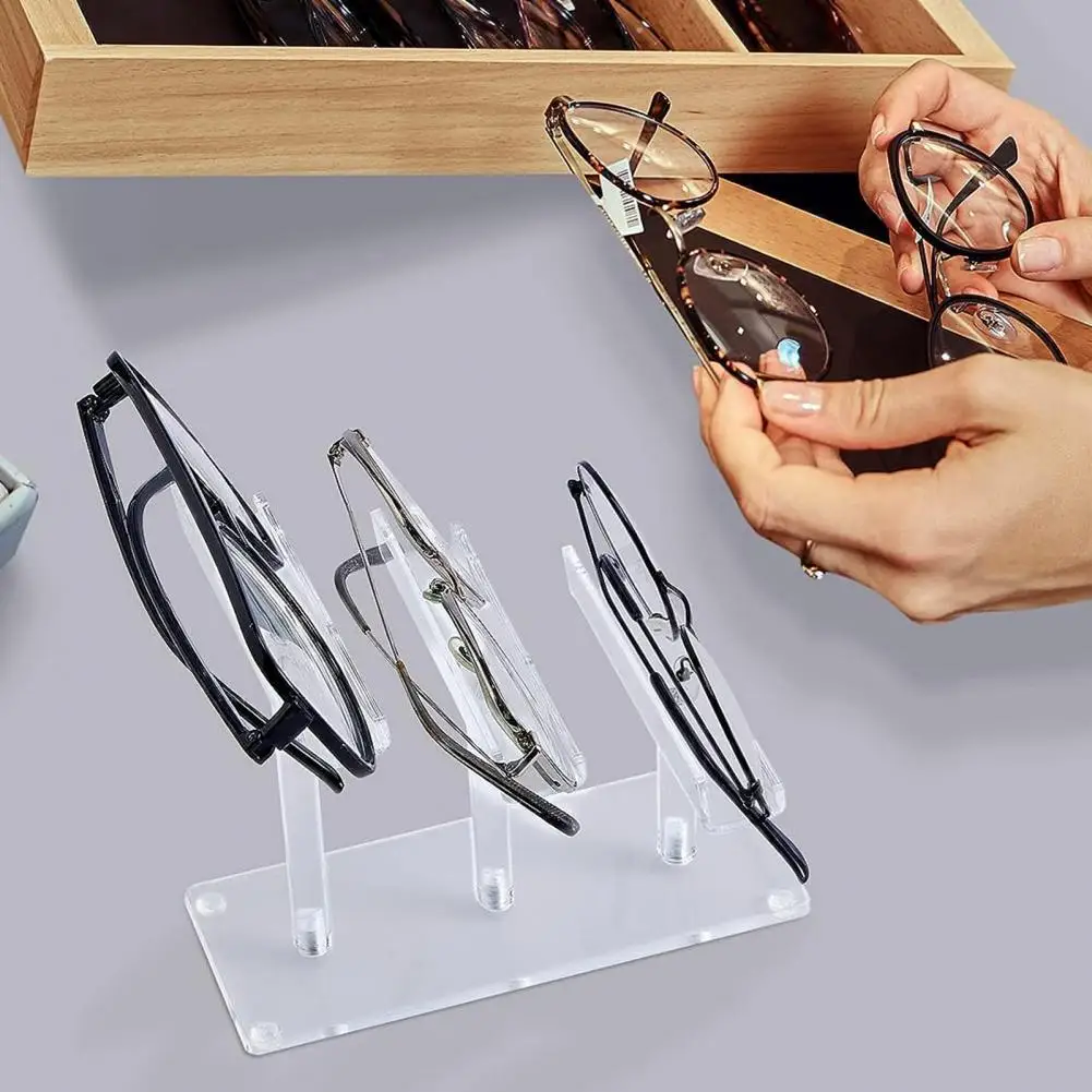 

Easy Installation Glasses Holder Multi-tiers Glasses Stand Premium Multi-tier Acrylic Glasses Display Stand Heavy for Sunglasses