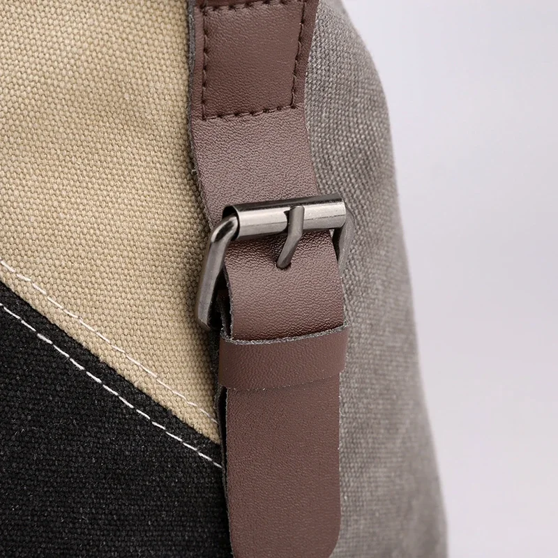 Canvas bag artistic sense high quality tote bag hard bottom spring and summer with zipper thickened wearable old contrast ladies