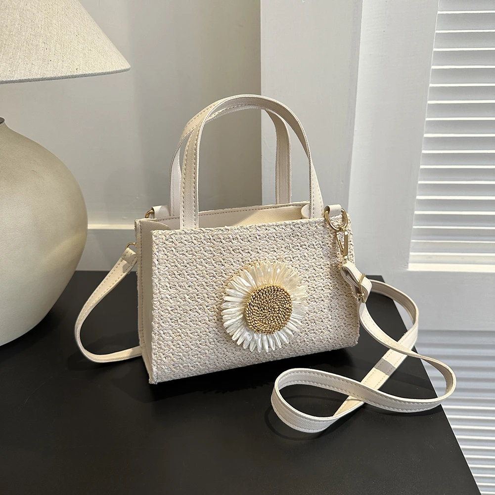 Straw Shoulder Bag for Women Daily Life Leisure