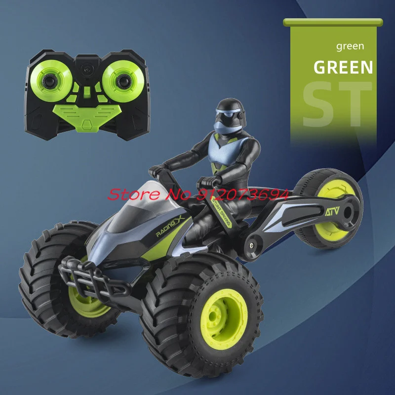 Dual Mode Deformation High Speed Remote Control Motorcycle 30Mins Cool Lighting And Sound Effect 360 ° Rotating RC Tricycle Car 5