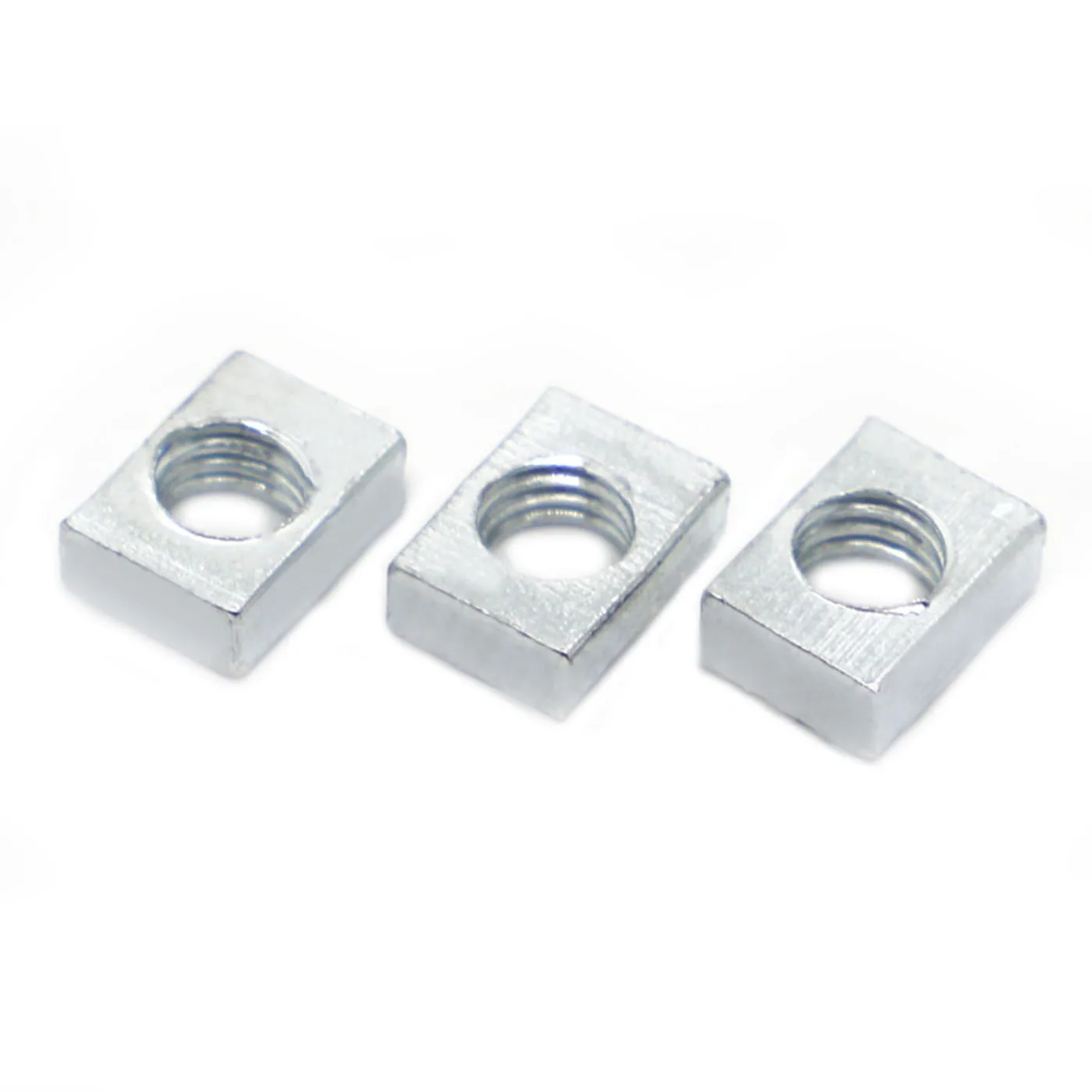 5-50pcs Thin Square Nut M3 M4 M5 M6 M8 Zinc Plated Steel Rectangular Nuts Slider Block for Aluminum Profile Accessory