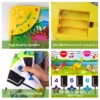 110x36cm Musical Piano Mat for Kids Toddlers Keyboard with 8 Dinosaur Sounds Baby Mat Musical Carpet Educational Toys for Kids 4