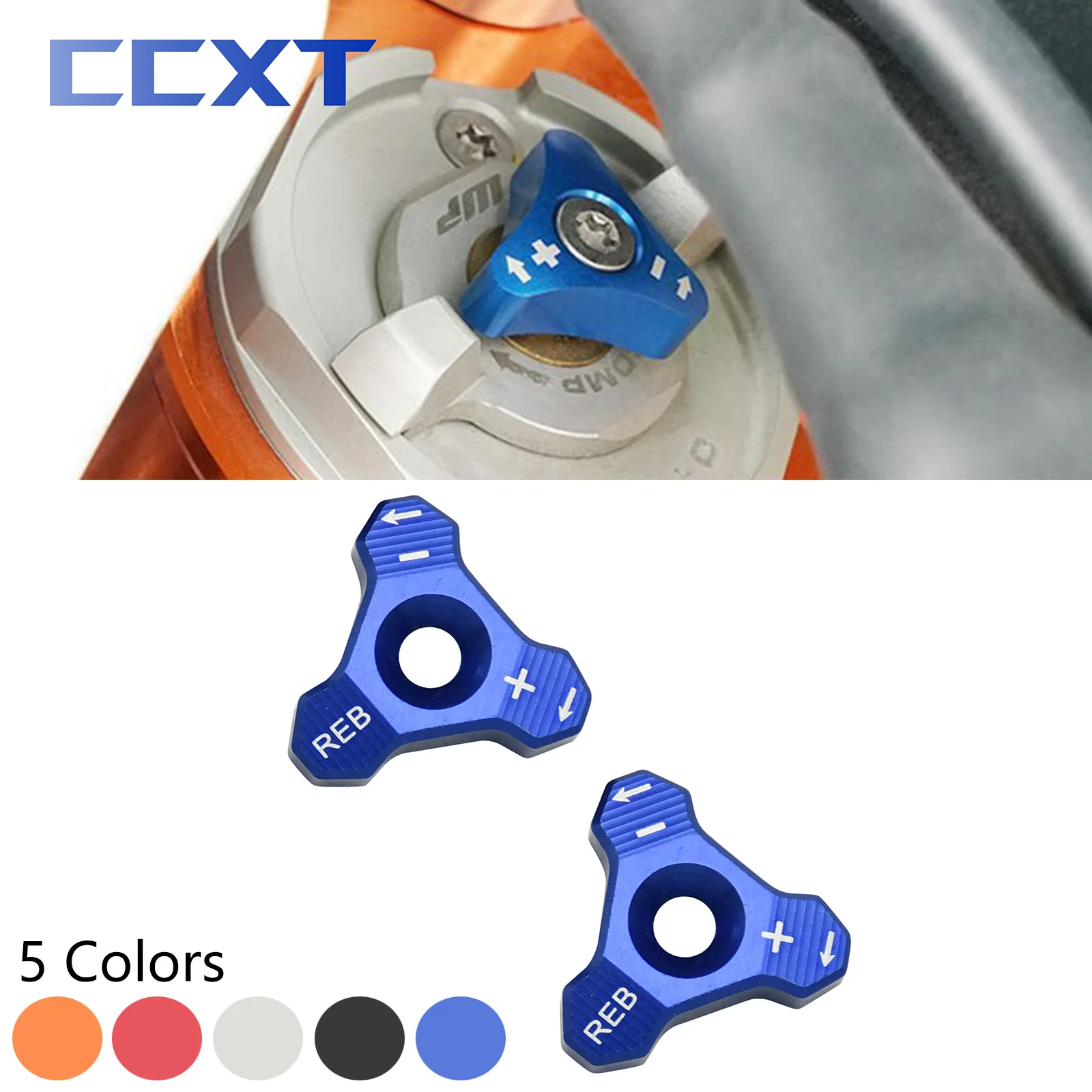 KTM EXC SX SXF XCW XCF EXCF EXCR 125 용 CNC 48mm 프론트 쇼크 업소버 포크 노브 조절기 볼트, 150 250 300 350 400 450 500 525