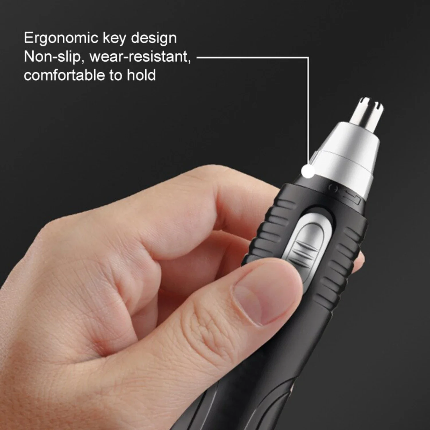 Gentle and Efficient Reusable Electric Nose Hair Trimmer for Men and Women - Precision Nose Hair Shaving Scissors Included - Was 3