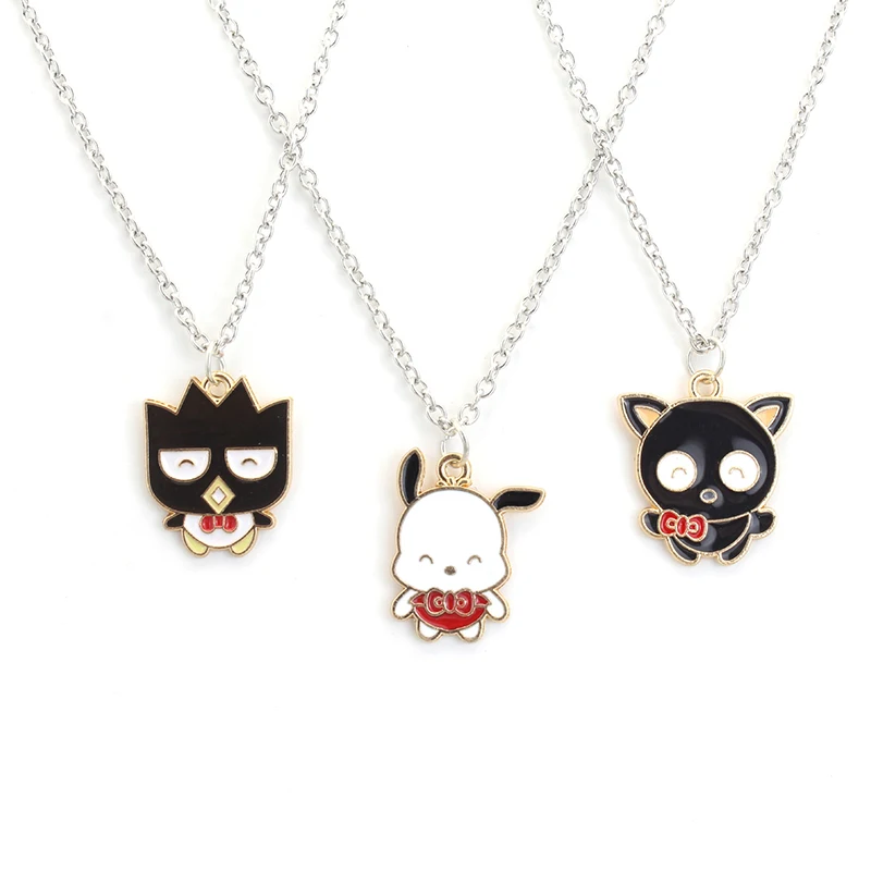 

Sanrio Kuromi My Melody Pochacco Necklaces Kawaii Anime Cute Children Jewelry Chain Accessories Decorative Toys for Girls Gifts