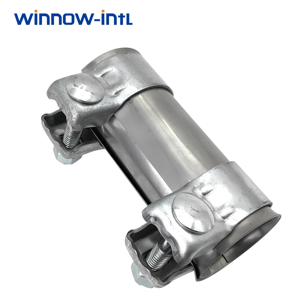 45mm ID 1.75Inch Exhaust Muffler Tube Pipe Connector Joiner Sleeve Clamp Adjustable Stainless Steel Kit DIY Tool Car Accessorie