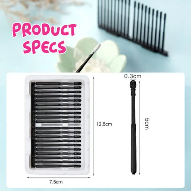 20Pcs Disposable Adhesive Ear-digging Sticks Child Safety Ear Stick Spiral Ear-nose Cleaning Stick 6