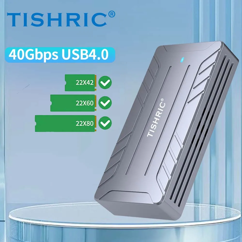 40Gbps USB 4.0 SSD M2 NVME External HD Case Aluminum Alloy M.2 Enclosure Support M.2 NVME 2230 2242 2260 2280 Hard Disk
